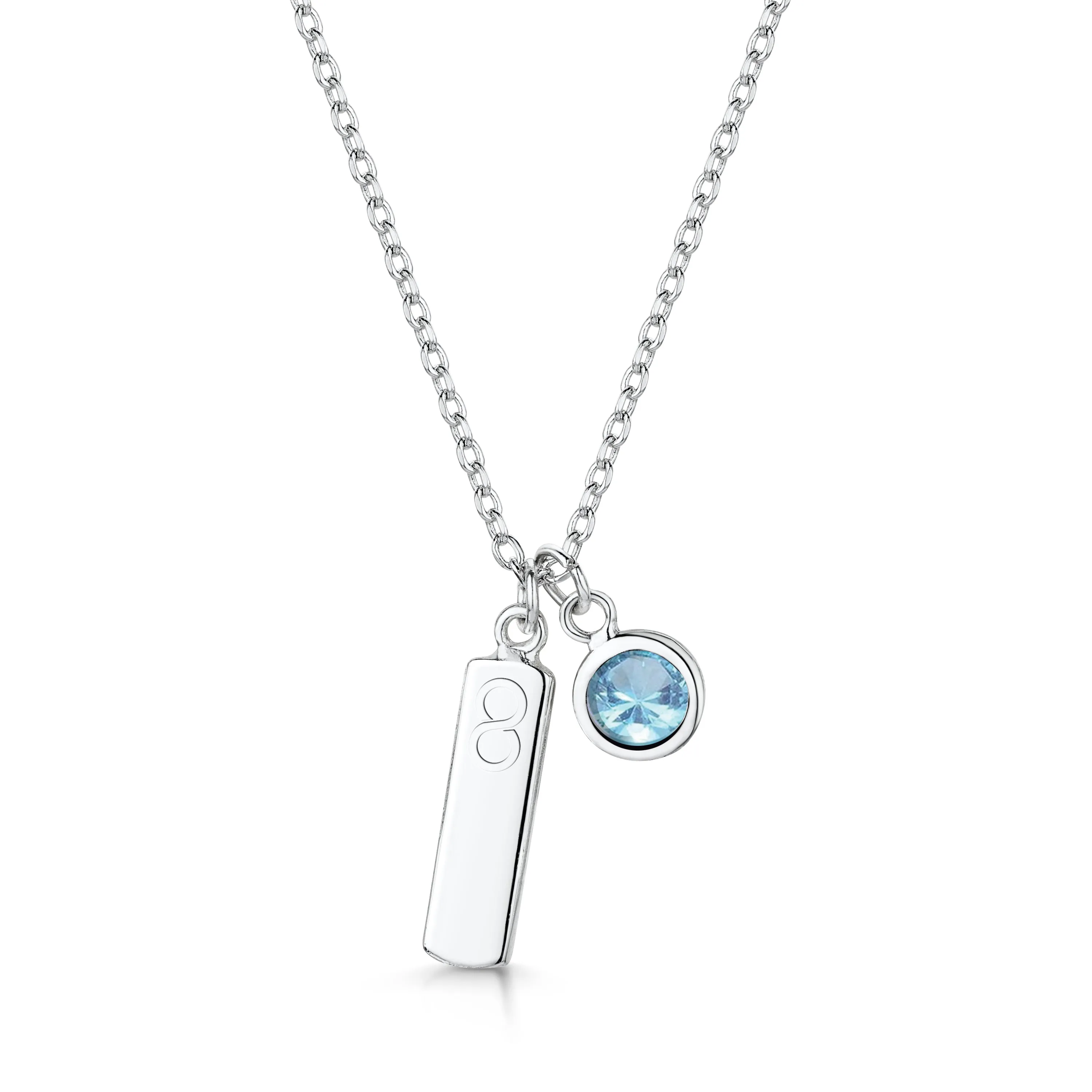 LXI Birthstone Pendant Aquamarine/March