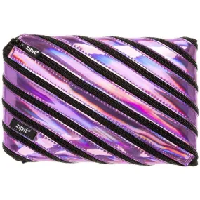 Metallic Jumbo Pouch-ZJMT-3-Purple