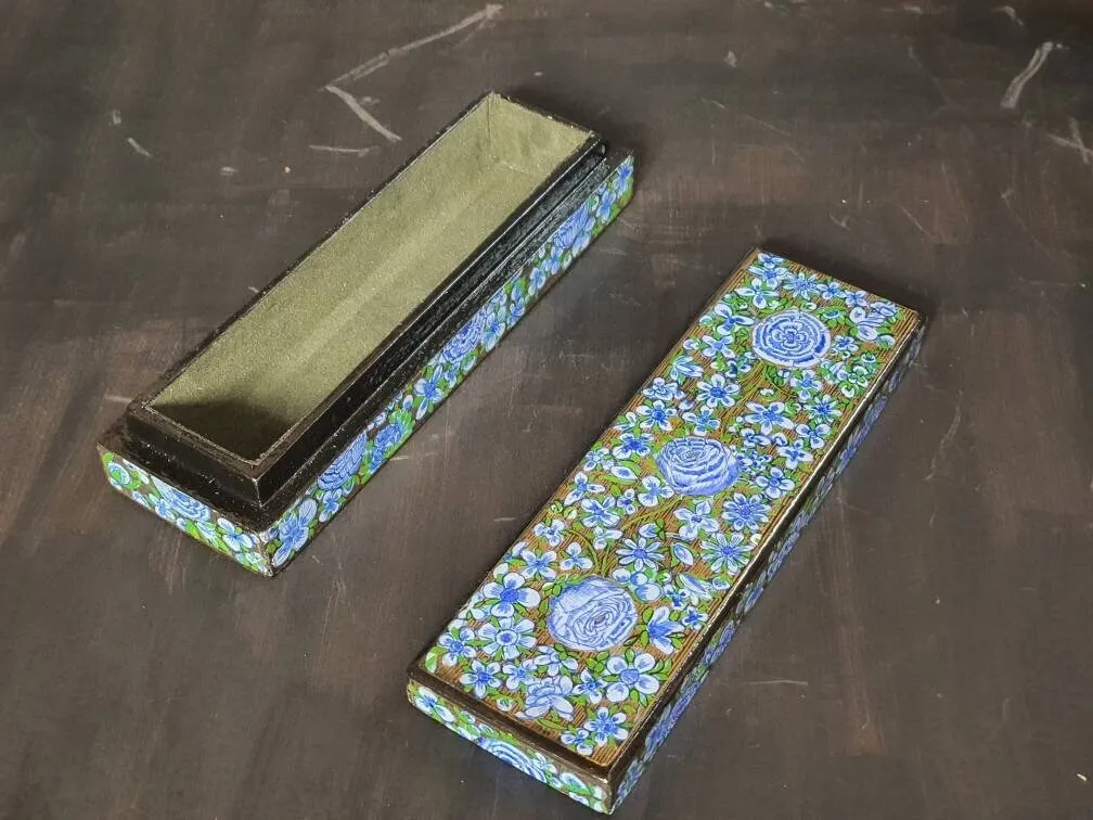 Paper mache personalized graduation gift box art pencil case-