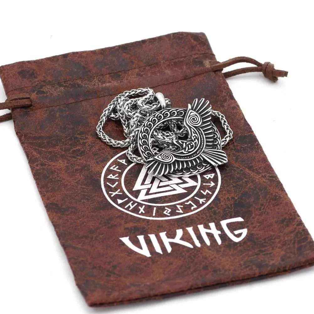 Raven's Flight Amulet - Stainless Steel