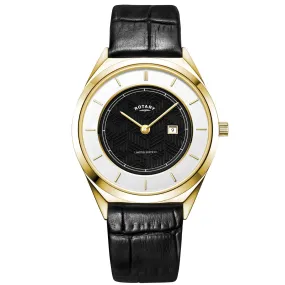 Rotary Ultra Slim Men's Black Watch GS08007/04