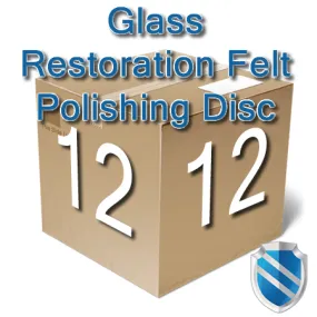 Sea-Shield Glass Restoration Felt Polishing Disc, 4 inch od