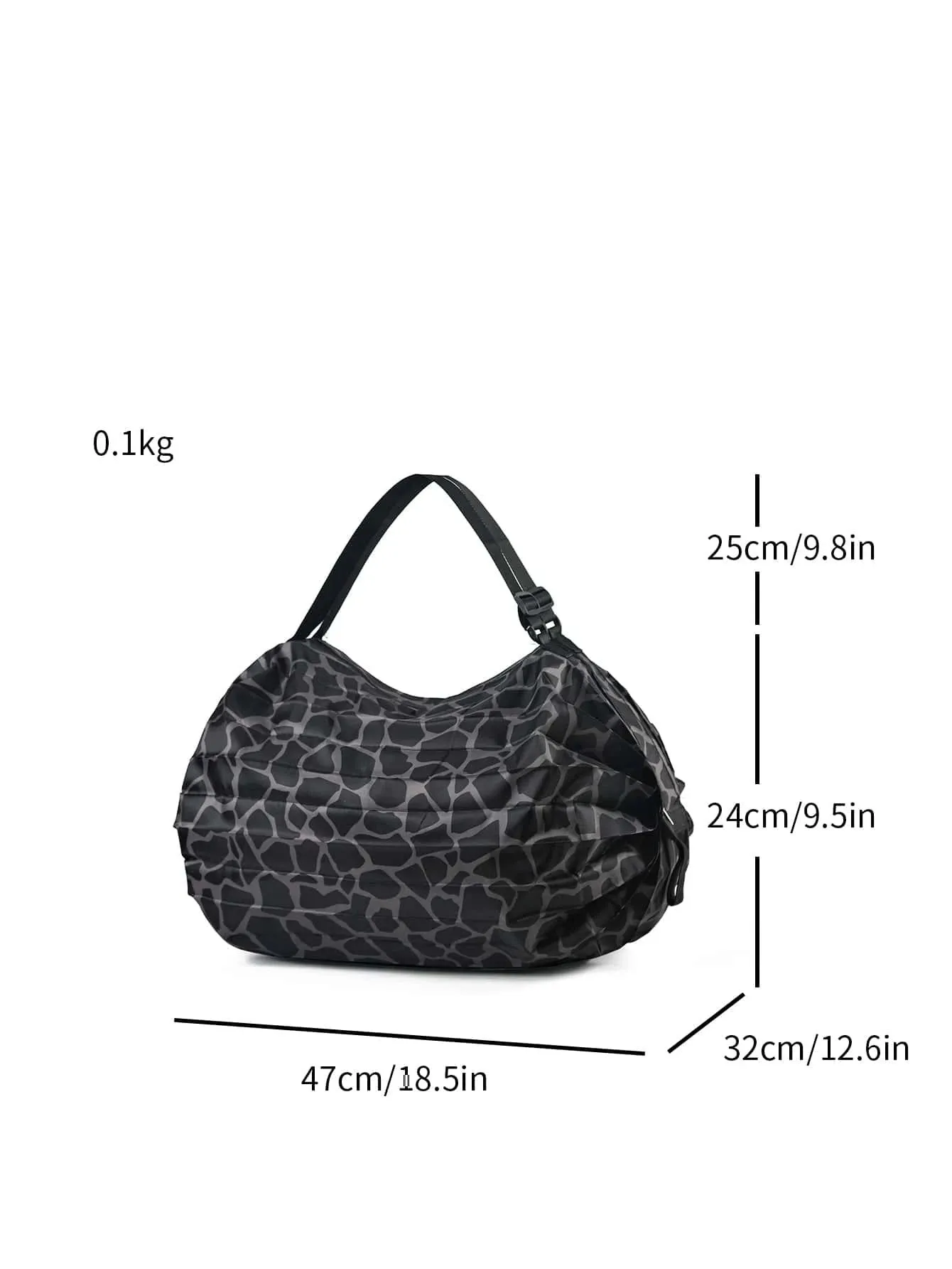 SHEIN Foldable Shopping Bag Travel Luggage Bag