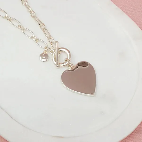 SHORT | Light Gold Love Heart Necklace