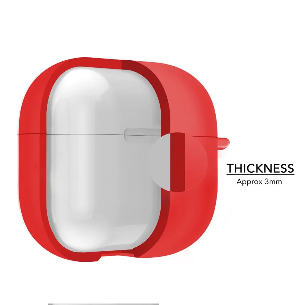 Silicone Wash-Proof Red Airpods Pro Cover Case