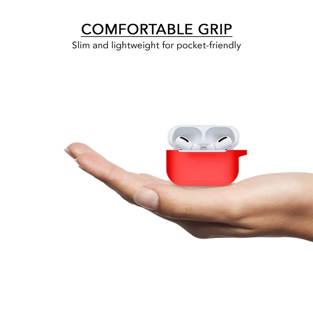 Silicone Wash-Proof Red Airpods Pro Cover Case