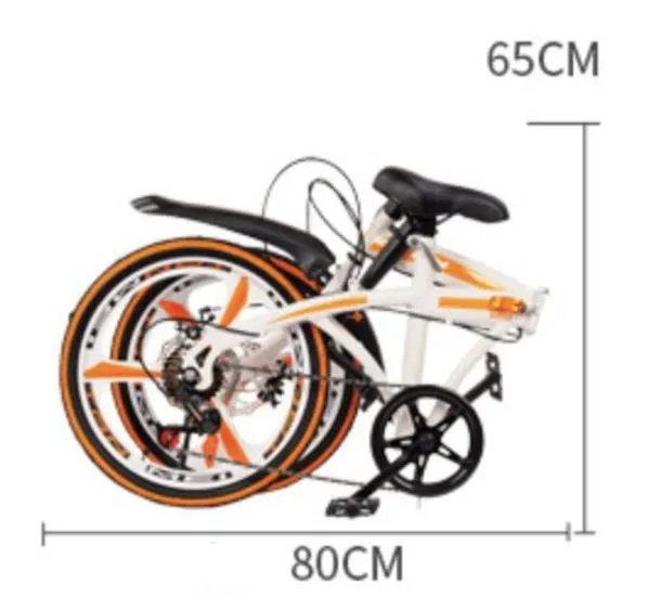 SSPU 20 Inch Foldable Bicycle Grey