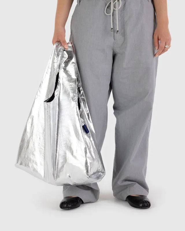 Standard Baggu - Metallic Silver