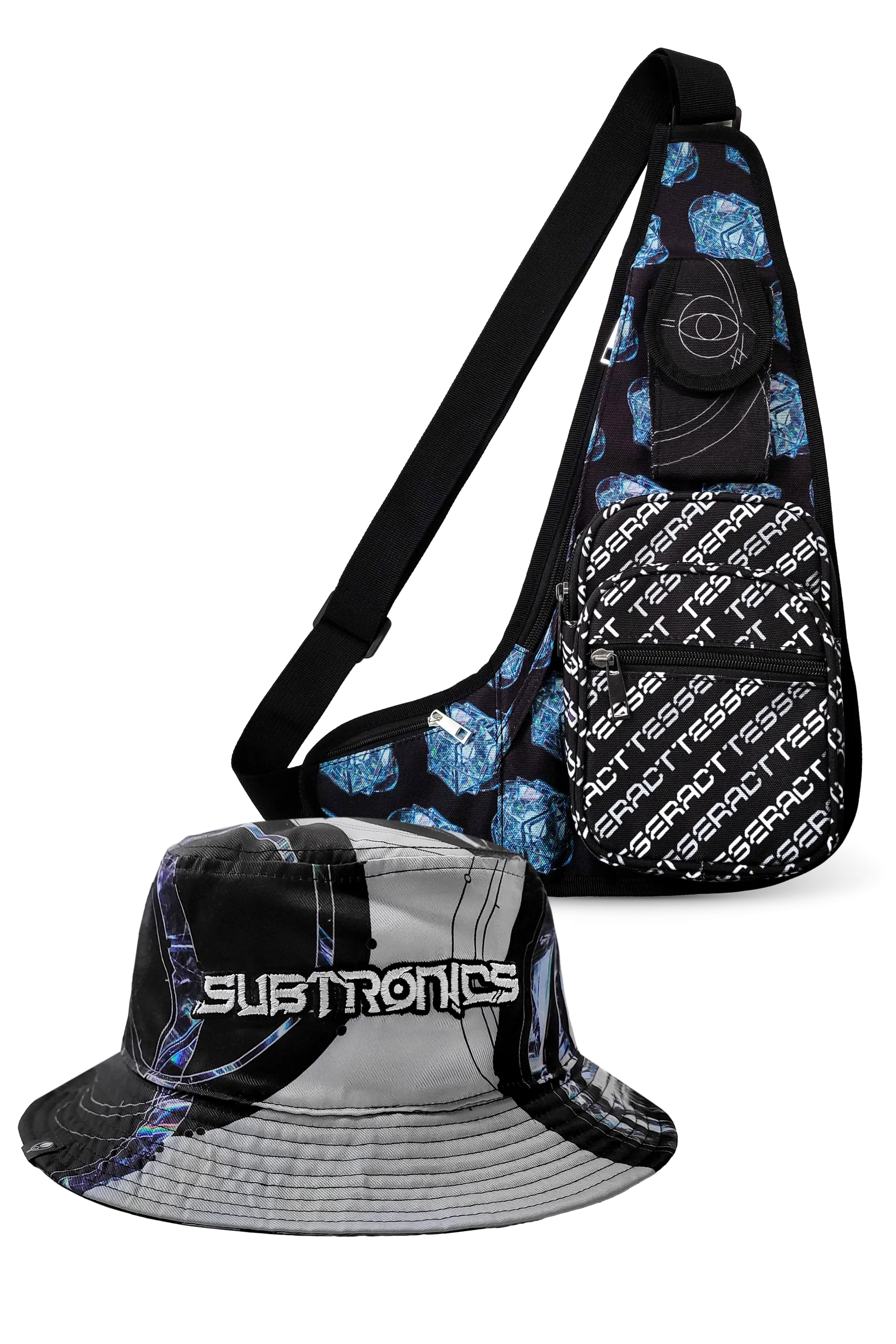 TESSERACT SHOULDER BAG   TESSERACT BUCKET HAT BUNDLE