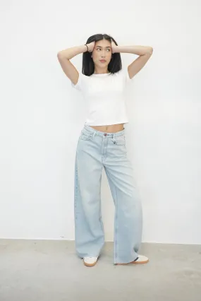 THE LOW BAGGY WIDE LEG BY FRAME