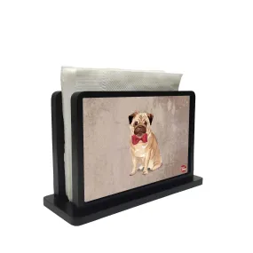 Tissue Holder Paper Napkin Stand - Cute Puggy