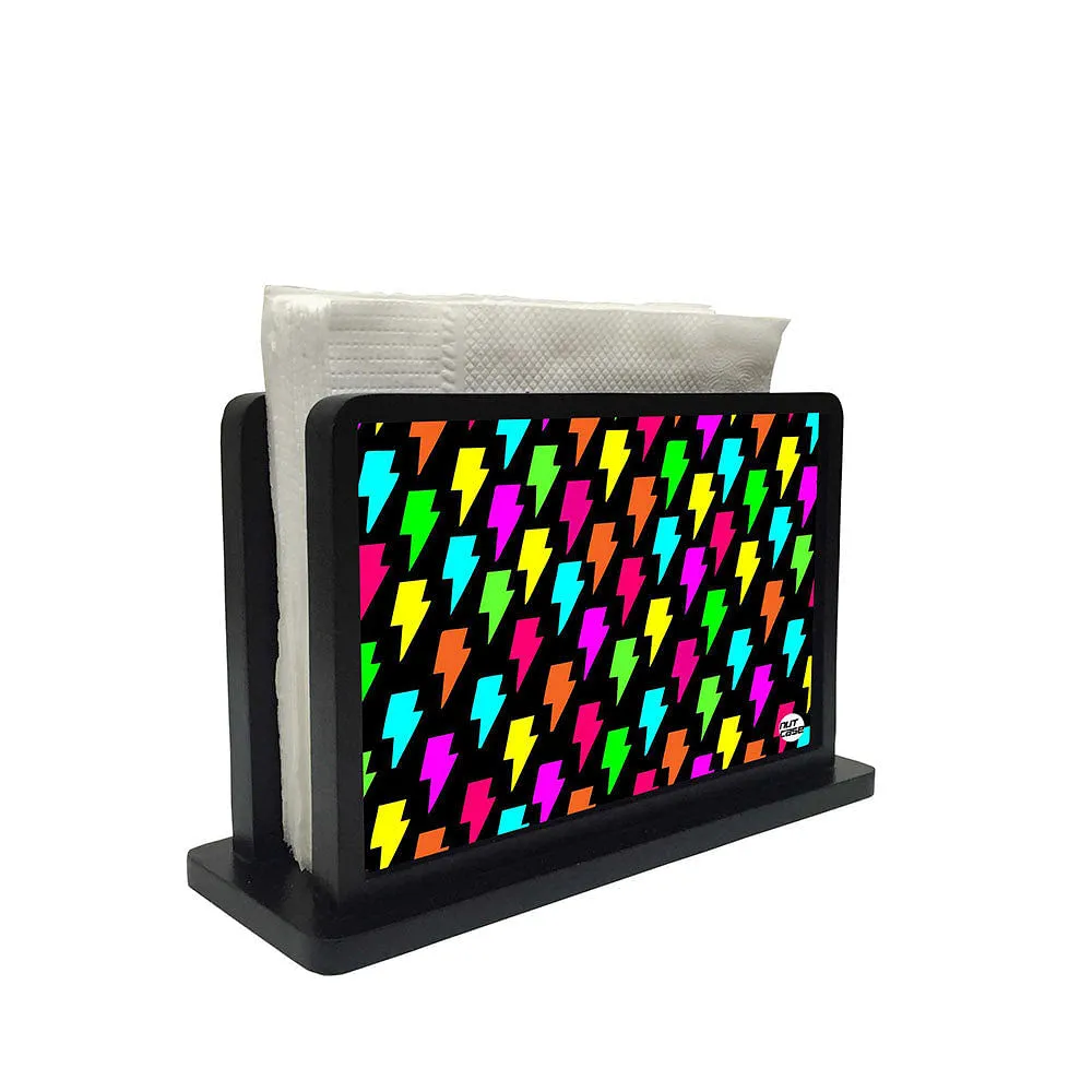 Tissue Holder Paper Napkin Stand - Lightning Pattern