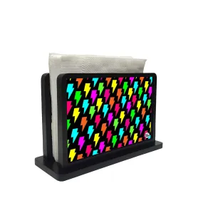 Tissue Holder Paper Napkin Stand - Lightning Pattern