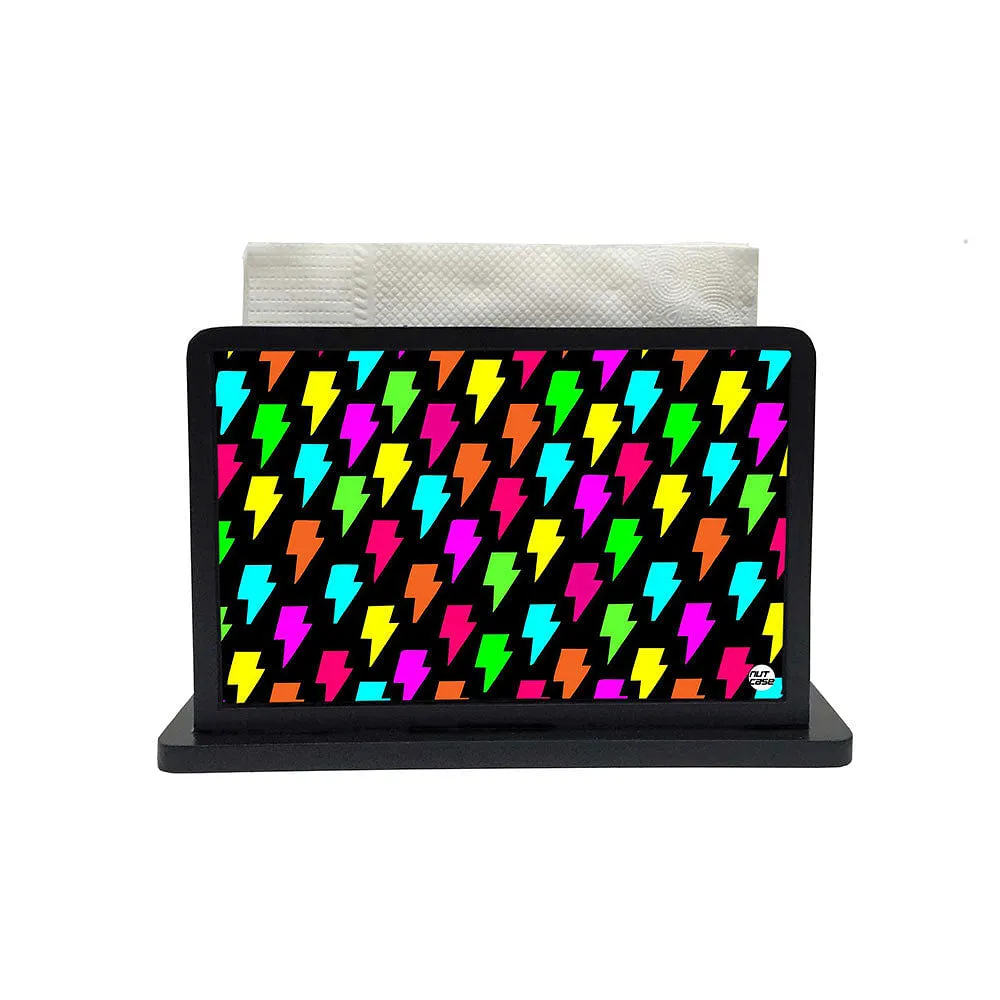 Tissue Holder Paper Napkin Stand - Lightning Pattern
