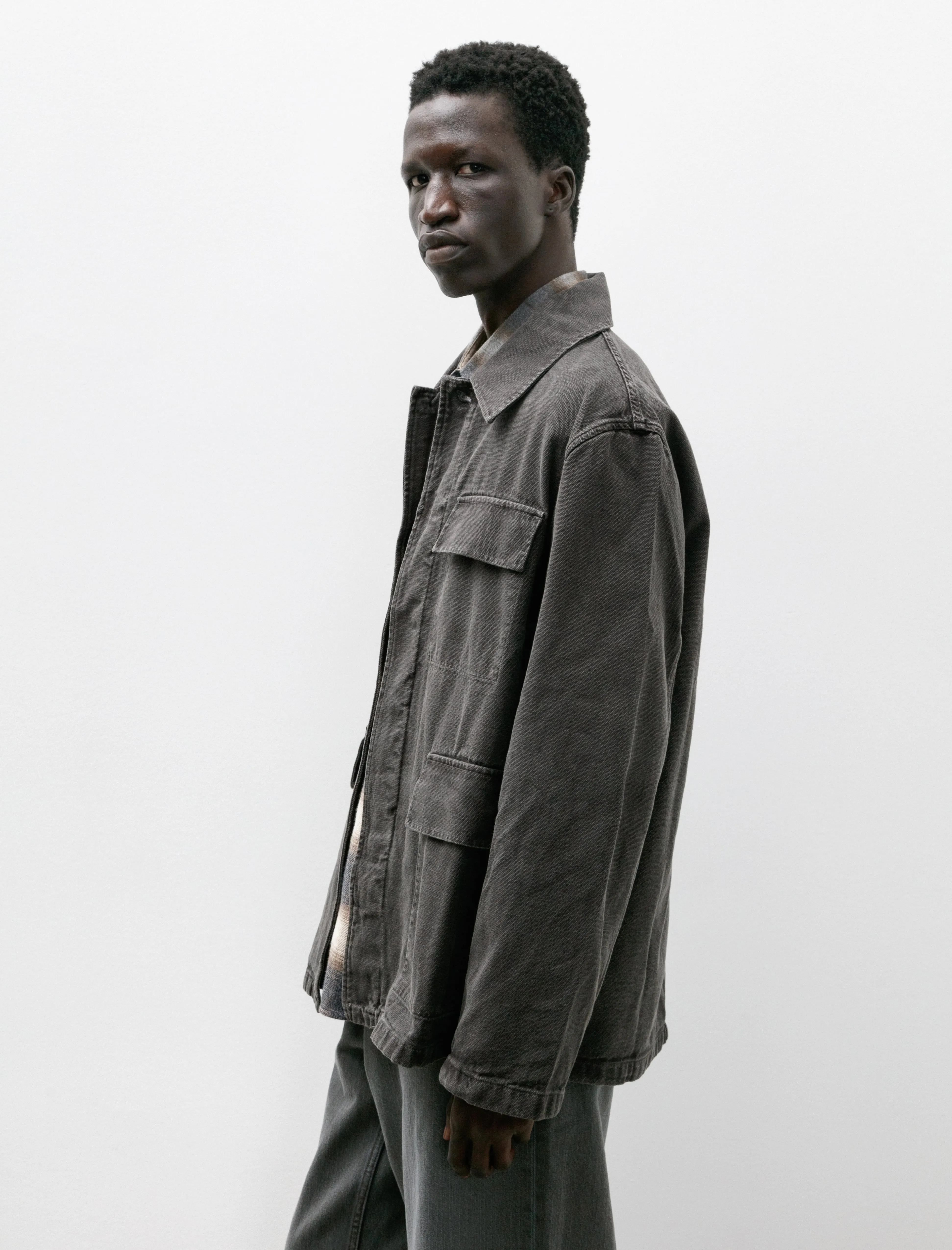 Uniform Jacket Ash Black Reborn Canvas
