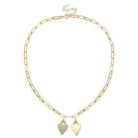 Vilette Soulmate Heart Necklace