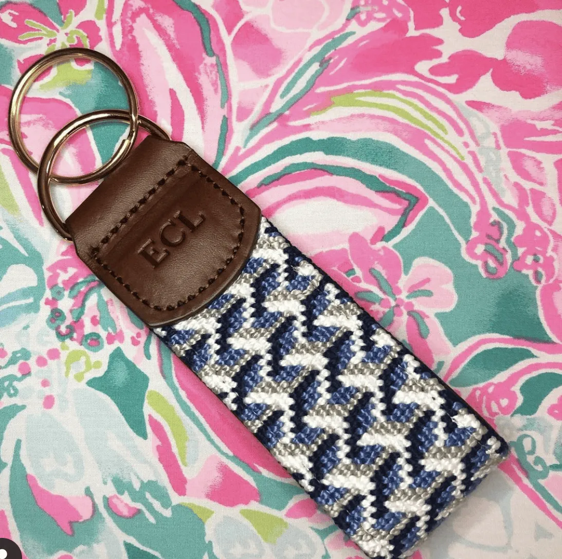 Y Pattern Key Chain Canvas